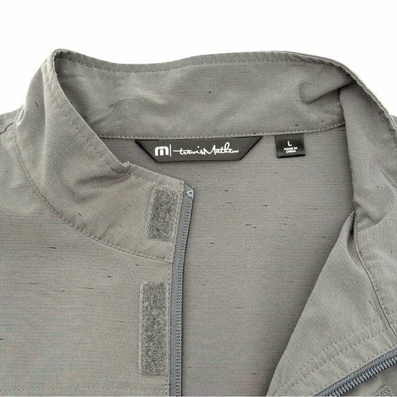 New Travis Mathew Men’s Full Zip Jacket Coat Outerwear Large L Gray Unlined - Picture 4 of 5